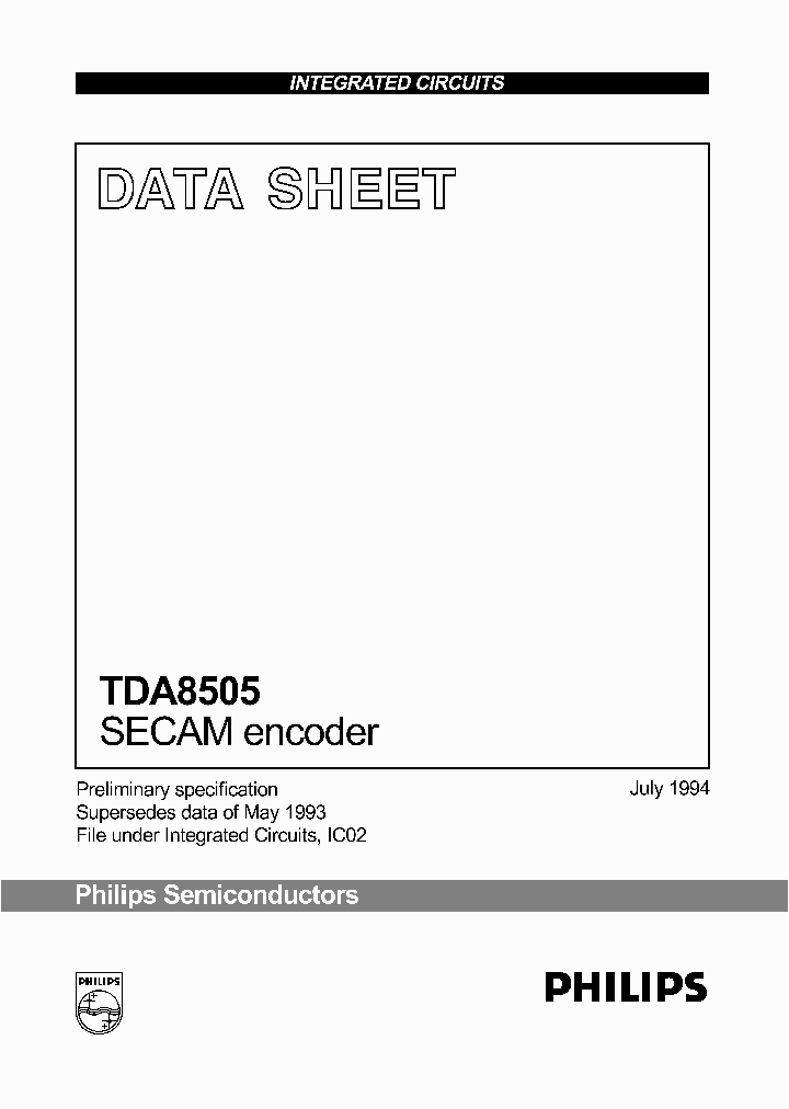 TDA8505N2_6734800.PDF Datasheet