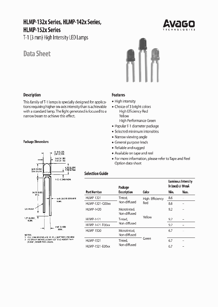HLMP-1521-E0000_6737326.PDF Datasheet