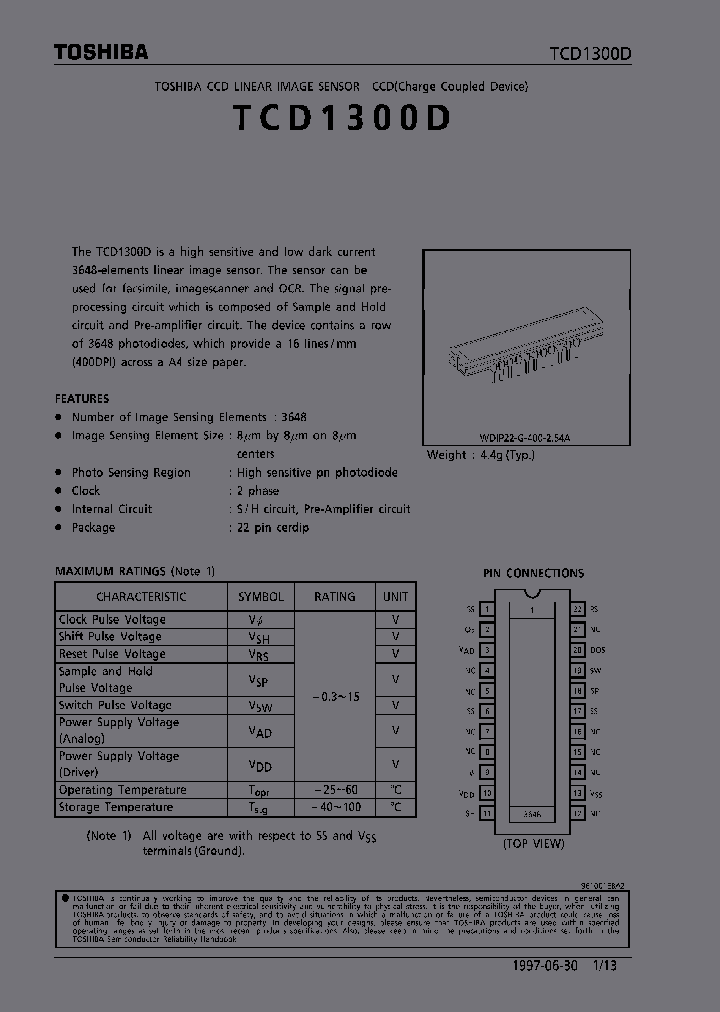 TCD1300D_6737146.PDF Datasheet