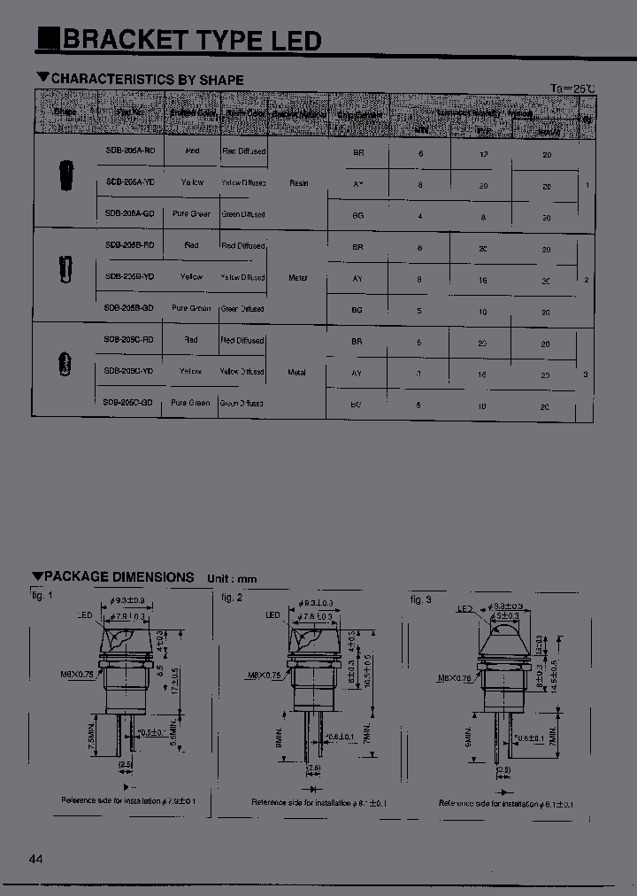 SDB-205A-YD_6738335.PDF Datasheet