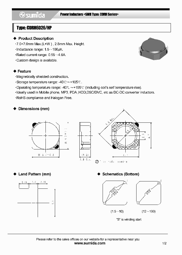 CDRH6D26HPNP-390MB_6730976.PDF Datasheet
