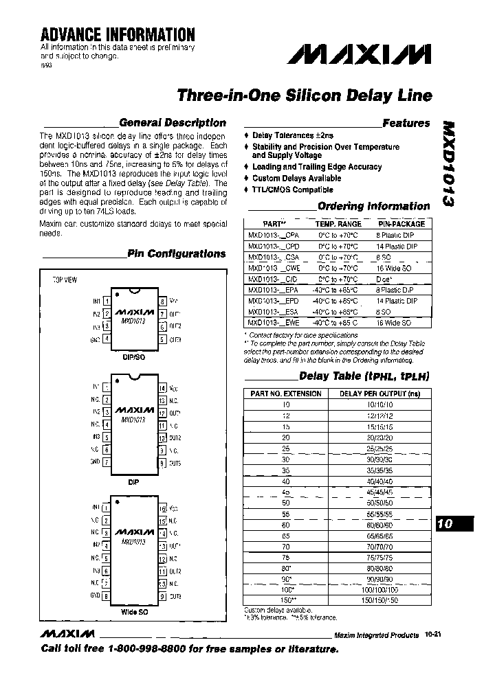 MXD1013-40CSA_6739385.PDF Datasheet
