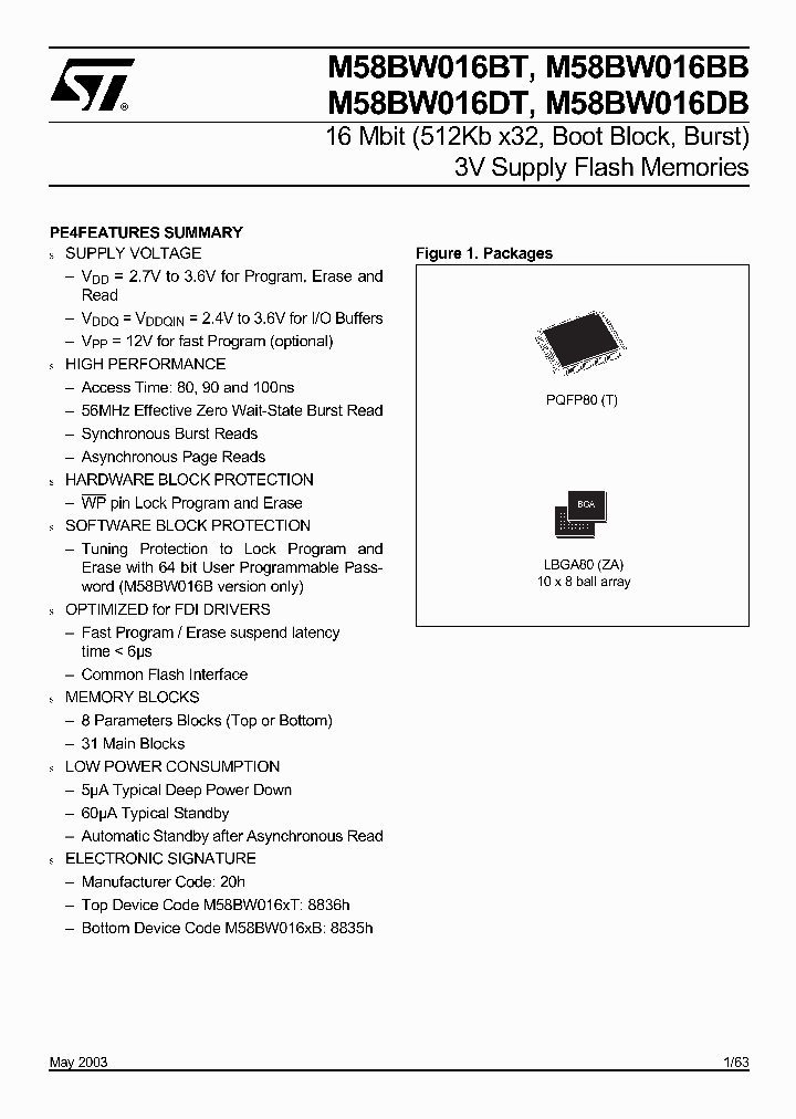M58BW016DB80T3T_6738018.PDF Datasheet