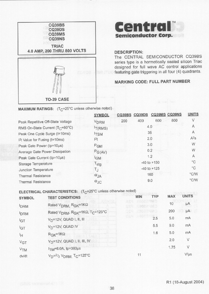 CQ39BSLEADFREE_6740966.PDF Datasheet