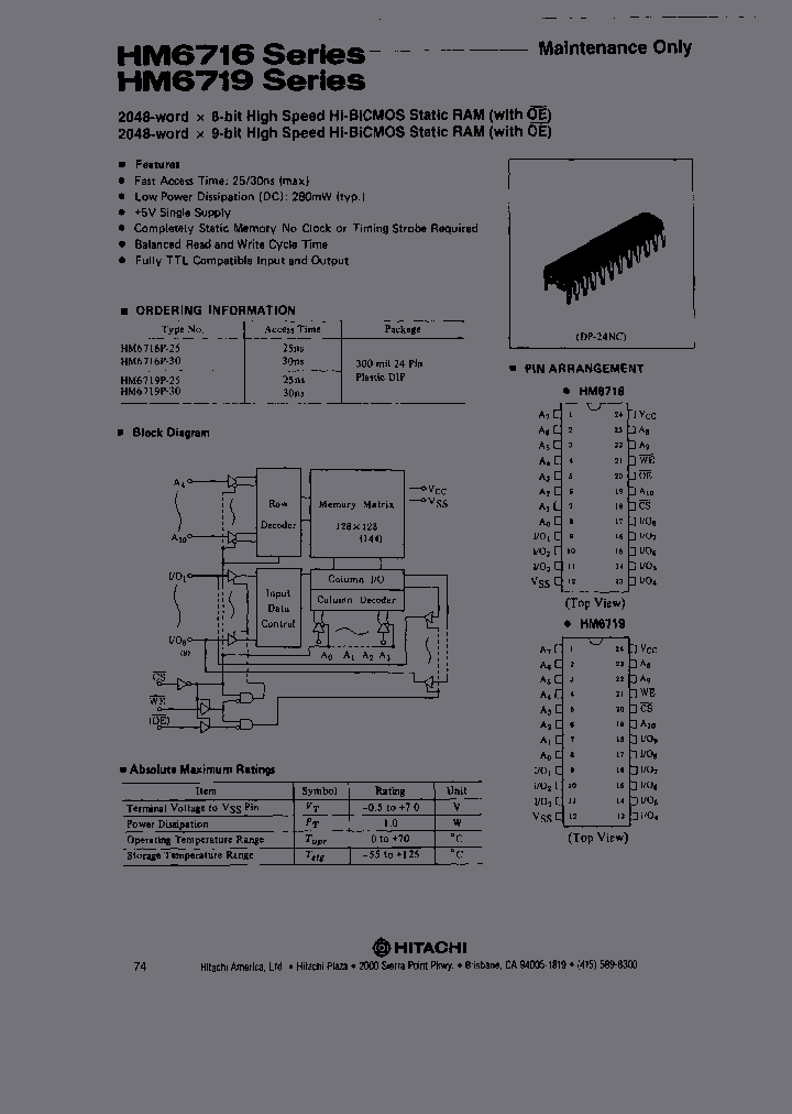 HM6716P-30_6743232.PDF Datasheet
