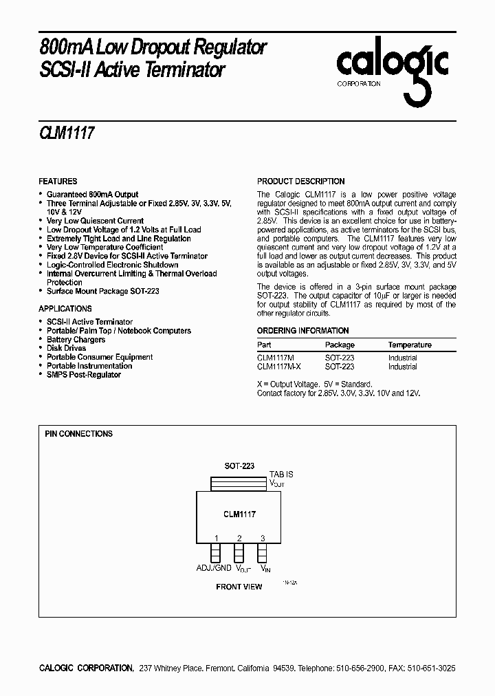 CLM1117M-5_6745459.PDF Datasheet