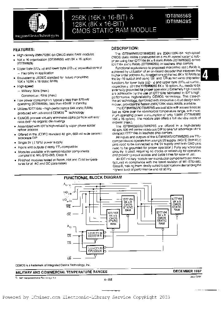 IDT8M628S50CB_6738879.PDF Datasheet