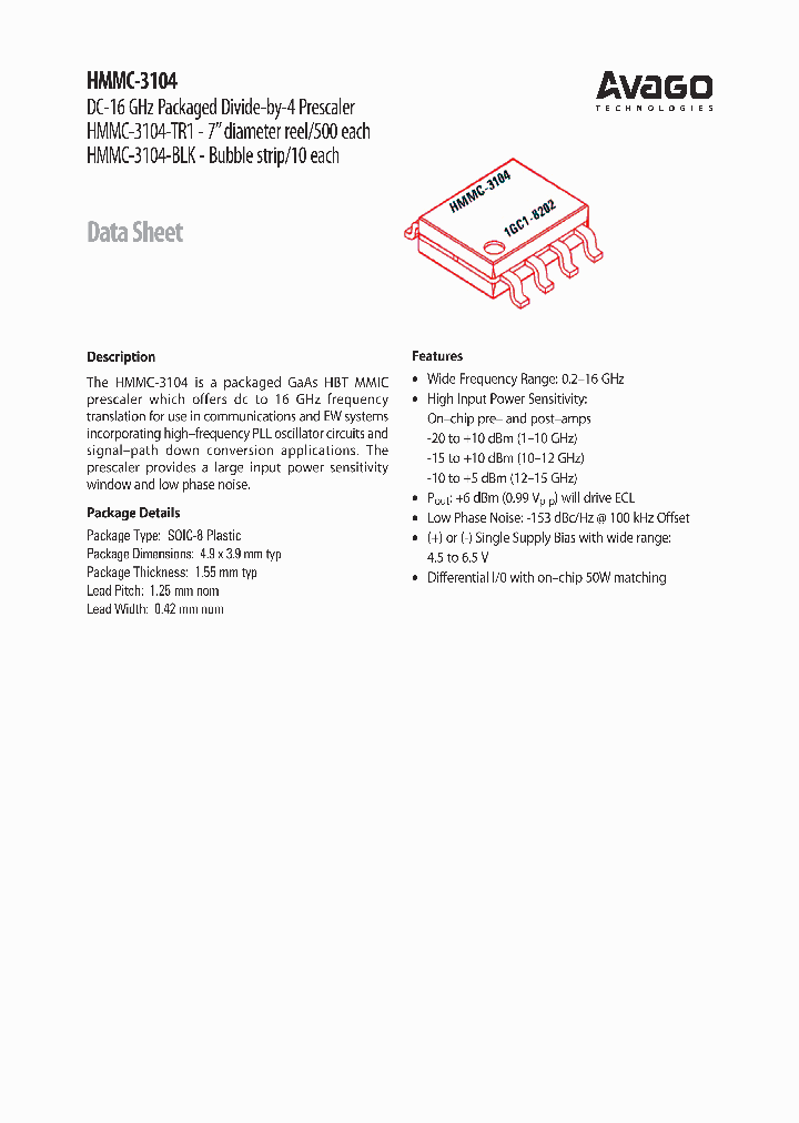HMMC-3104_6752221.PDF Datasheet