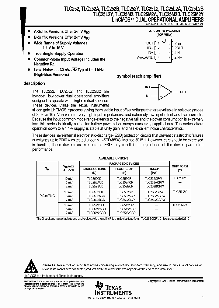 TEXASINSTRUMENTSINC-TLC25M2CPWR_6749895.PDF Datasheet