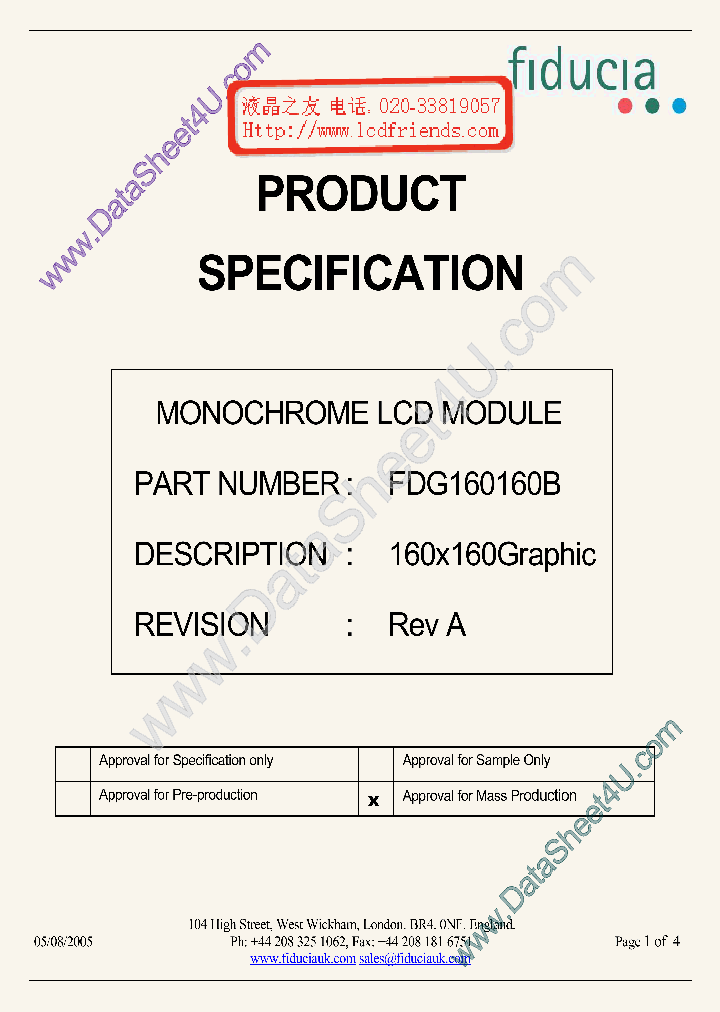 FDG160160B_6938634.PDF Datasheet