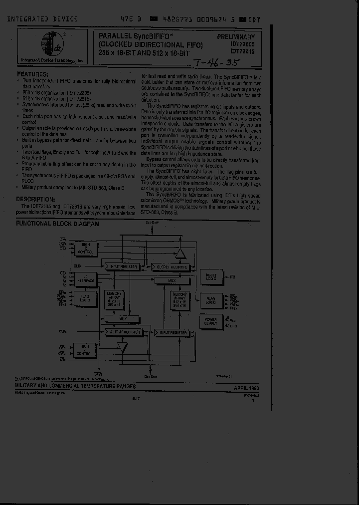 IDT72605L35GB_6755175.PDF Datasheet