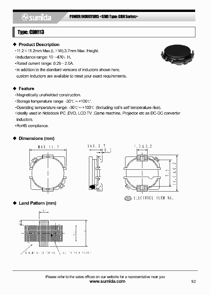 CDH113NP-181KB_6754690.PDF Datasheet