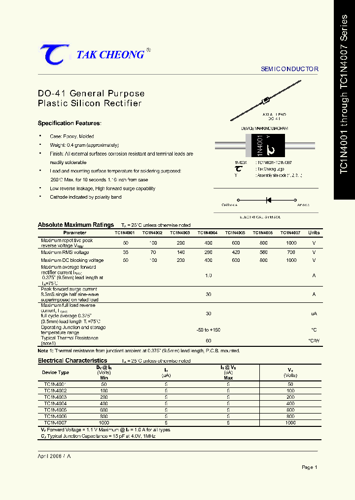 TC1N4006_6758174.PDF Datasheet