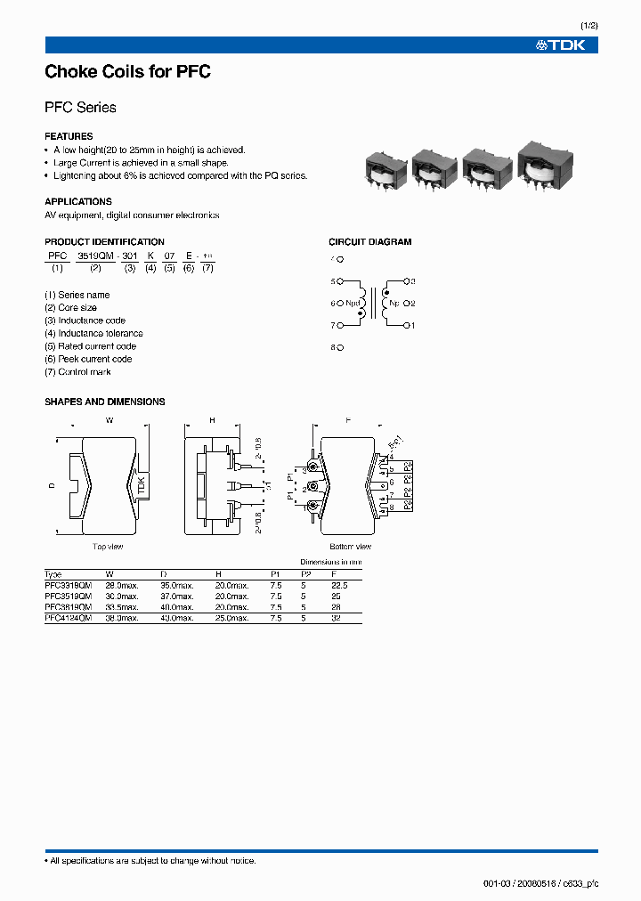 PFC3819QM-301K06E-00_6759170.PDF Datasheet