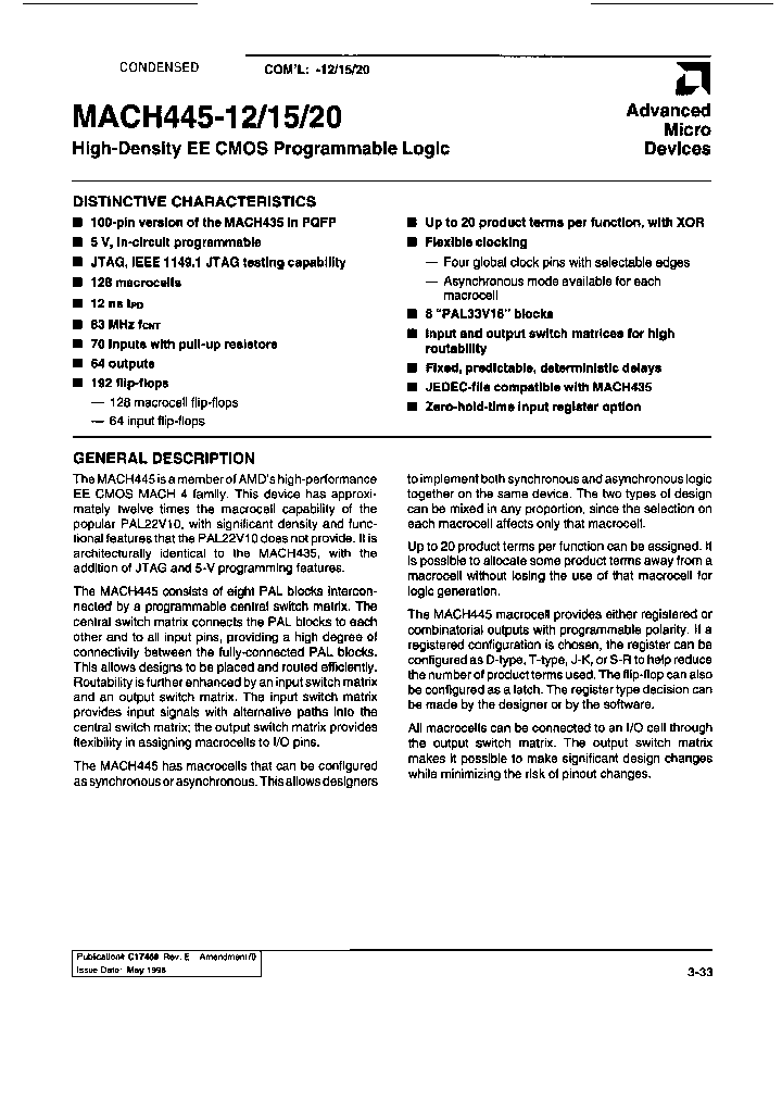 MACH445-20YC_6755055.PDF Datasheet