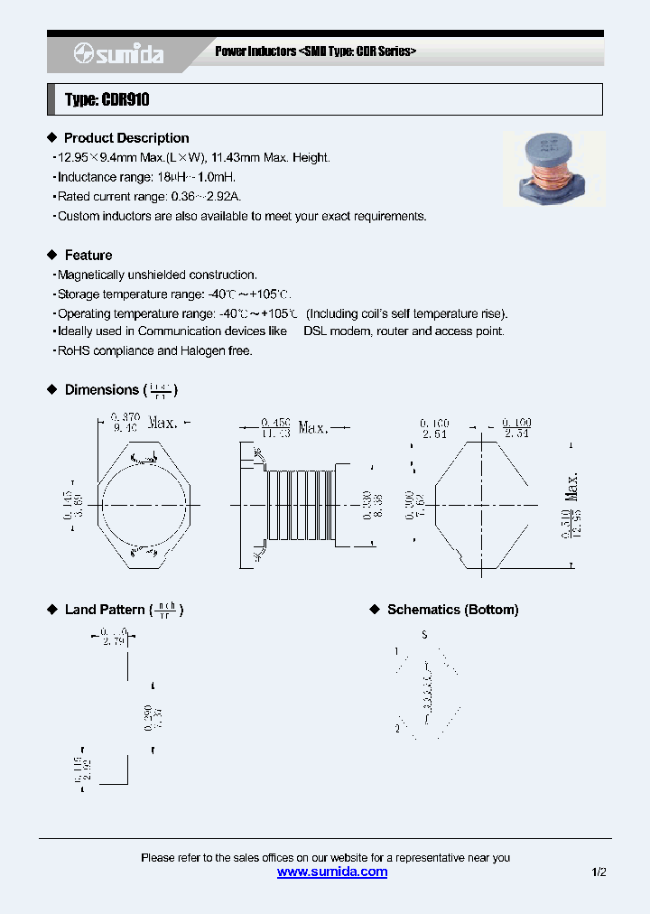 CDR910NP-680MC_6762340.PDF Datasheet