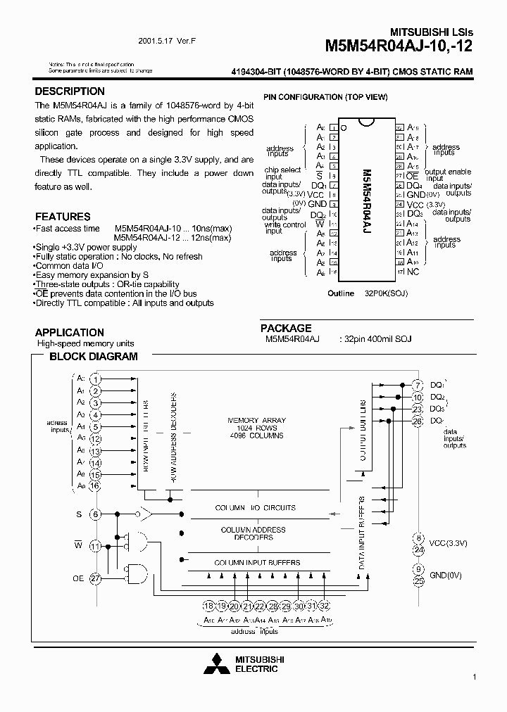 M5M54R04AJ-12_6760018.PDF Datasheet