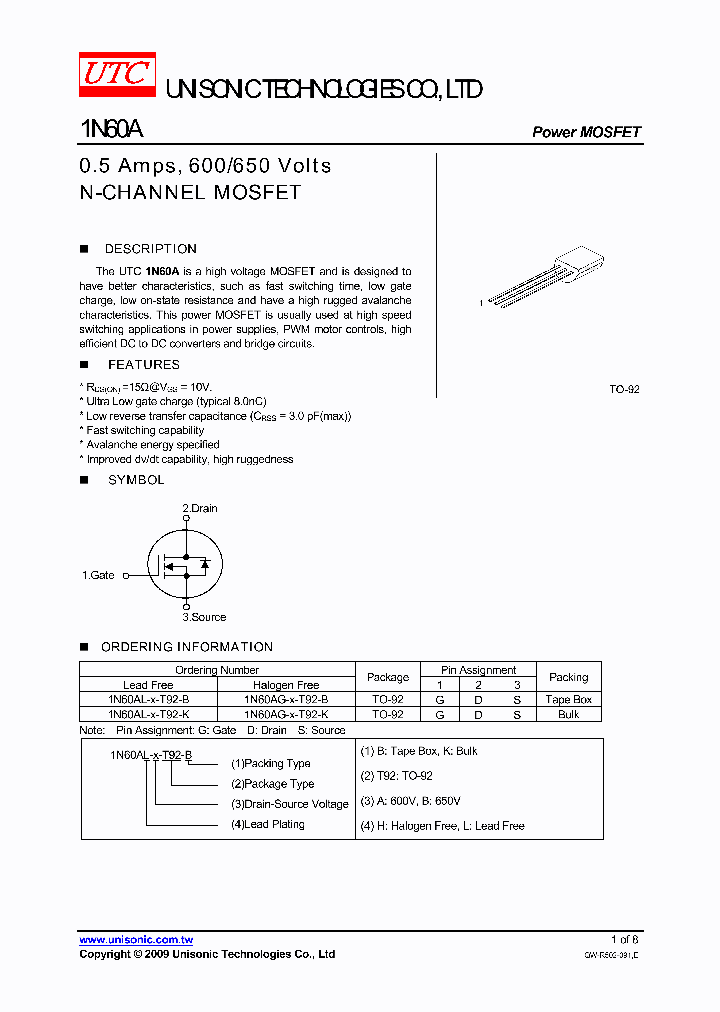 1N60AG-A-T92-B_6764496.PDF Datasheet
