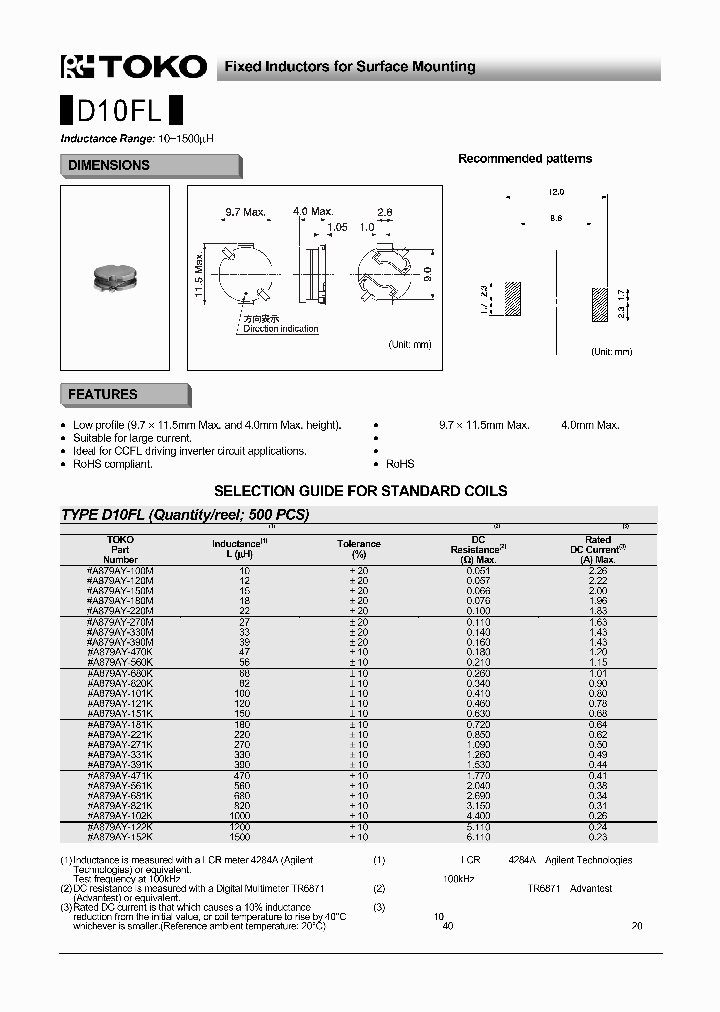 TOKOINC-A879AY-270M_6764540.PDF Datasheet
