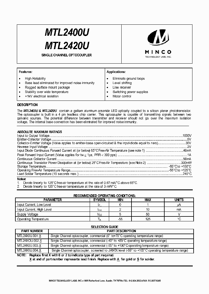 MTL2400U003S_6769101.PDF Datasheet