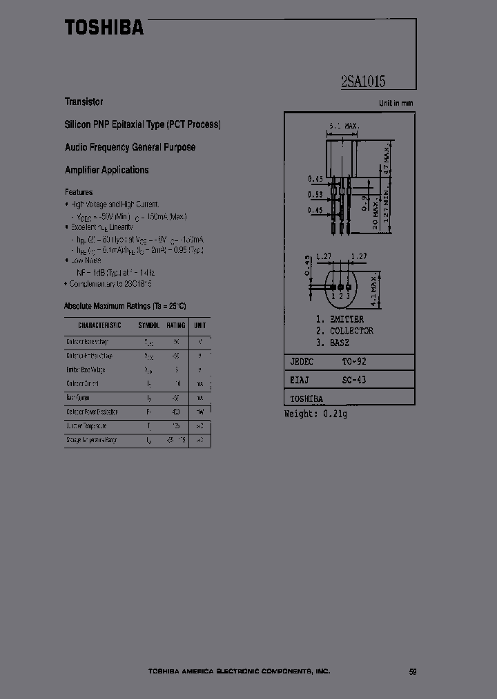 2SA1015-OTPER1_6768591.PDF Datasheet