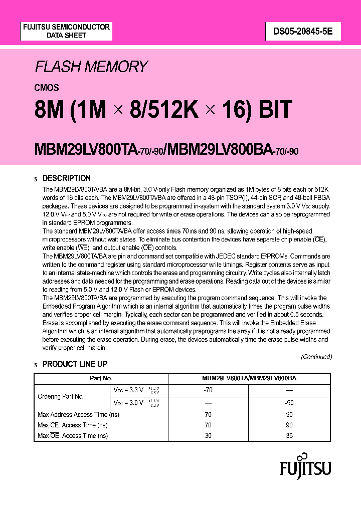 MBM29LV800TA-70PBT_6766778.PDF Datasheet