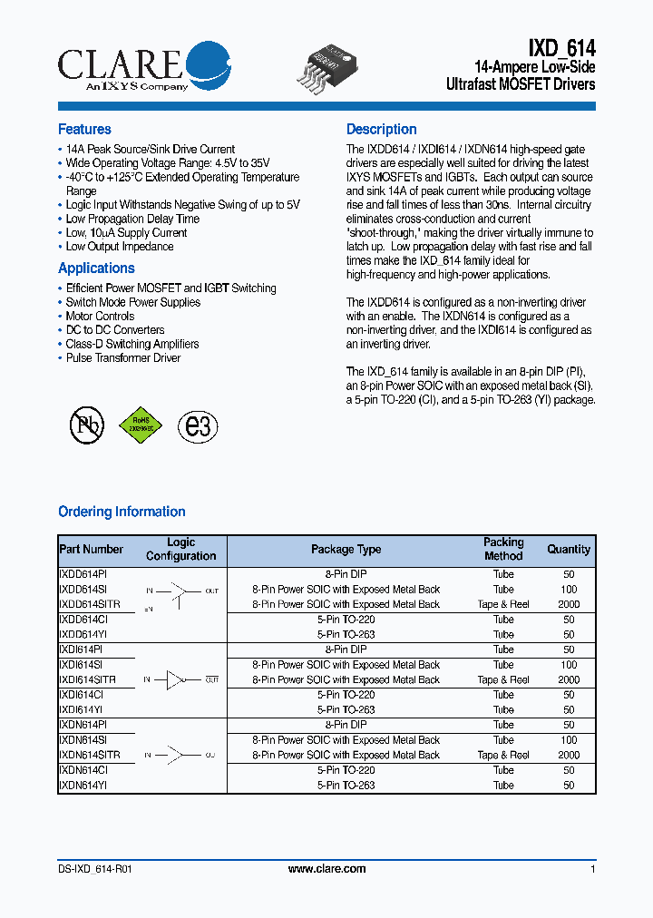CLAREINC-IXDN614YI_6768994.PDF Datasheet