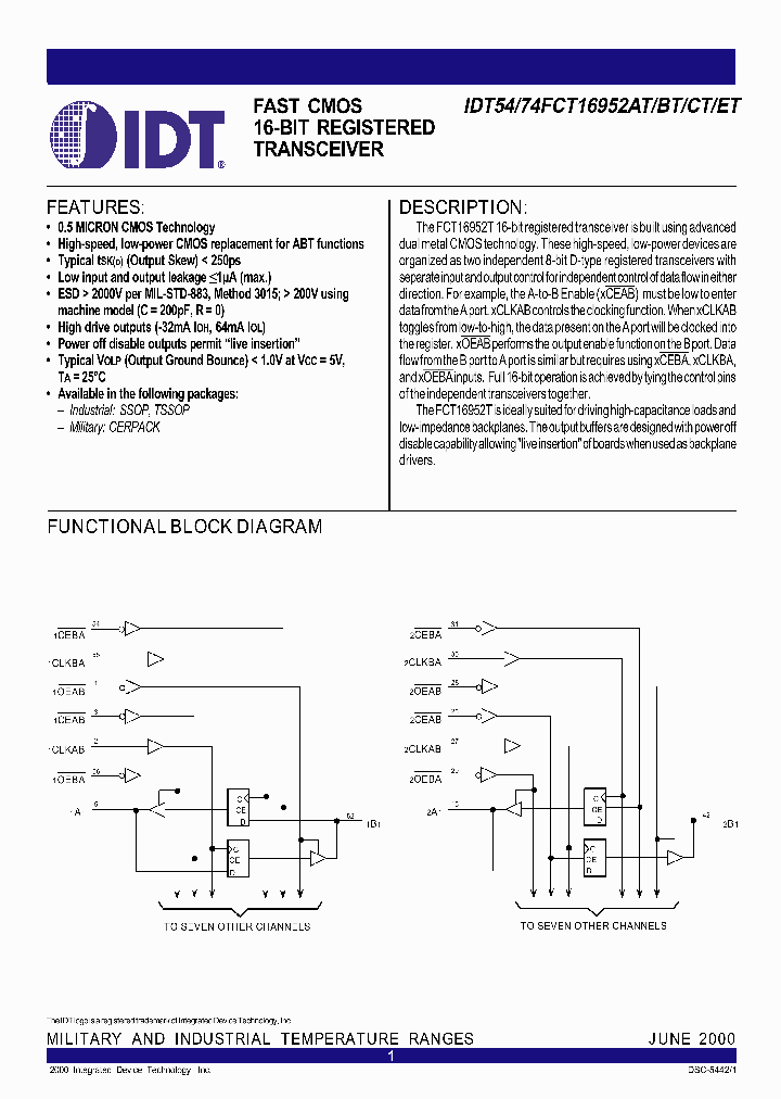 IDT54FCT16952ATEB_6771499.PDF Datasheet