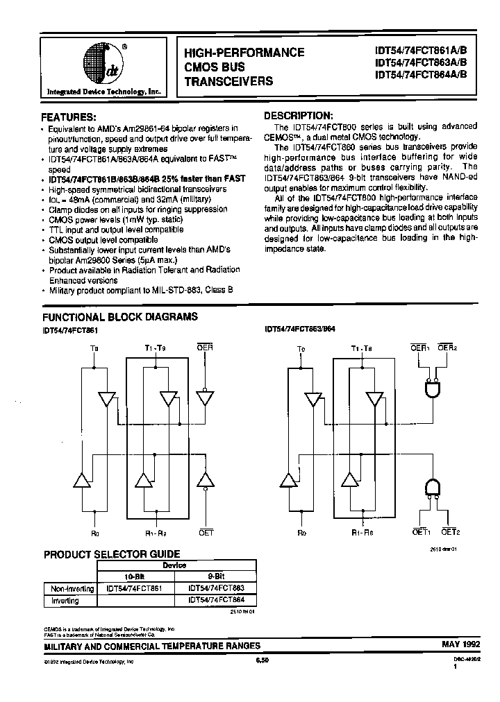 IDT74FCT864AL_6771761.PDF Datasheet