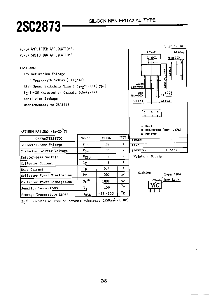 2SC2873OTE12L_6774316.PDF Datasheet