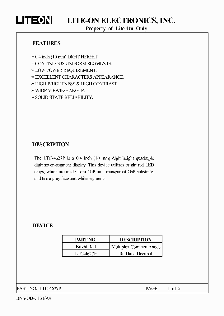 LTC-4627P_6773734.PDF Datasheet