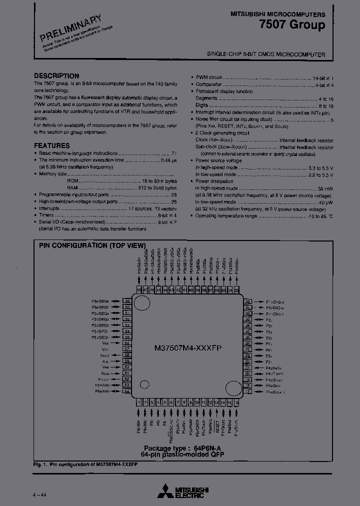 M37507M6-XXXFP_6775606.PDF Datasheet