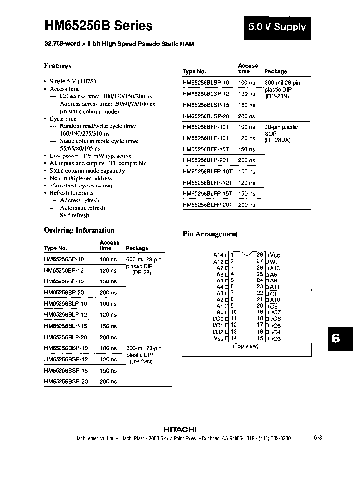 HM65256BLFP-12T_6777667.PDF Datasheet