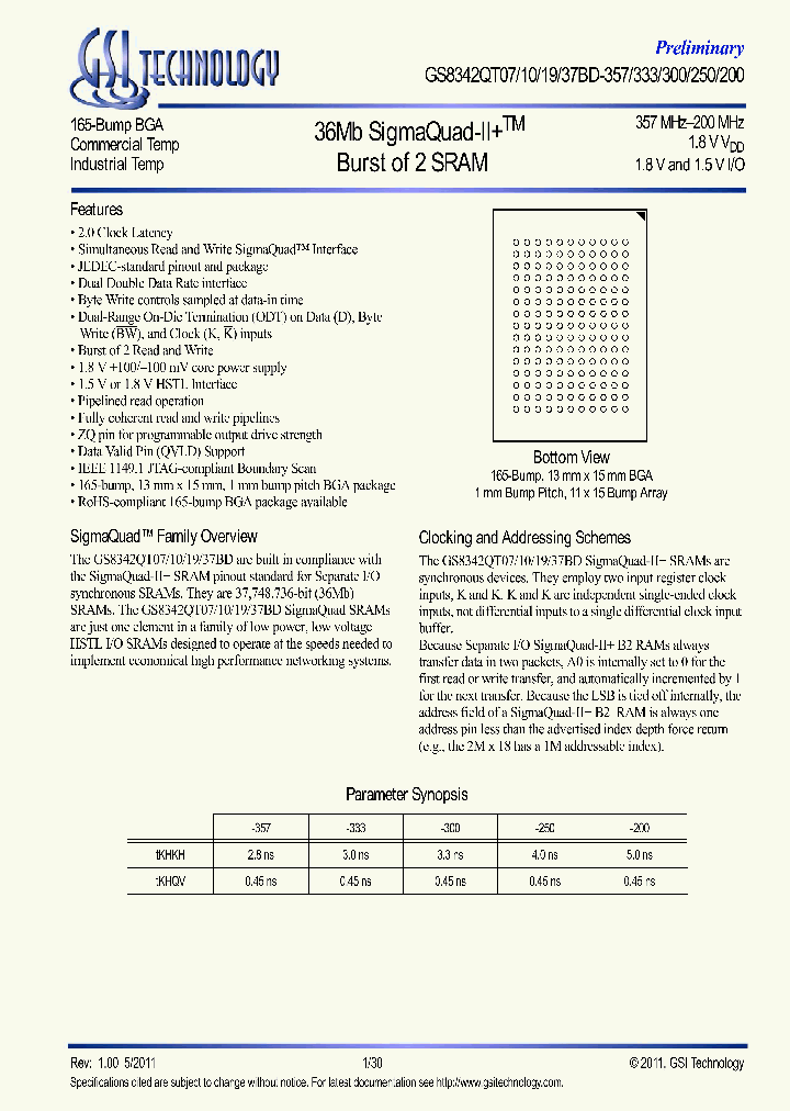 GS8342QT37BGD-250IT_6778224.PDF Datasheet