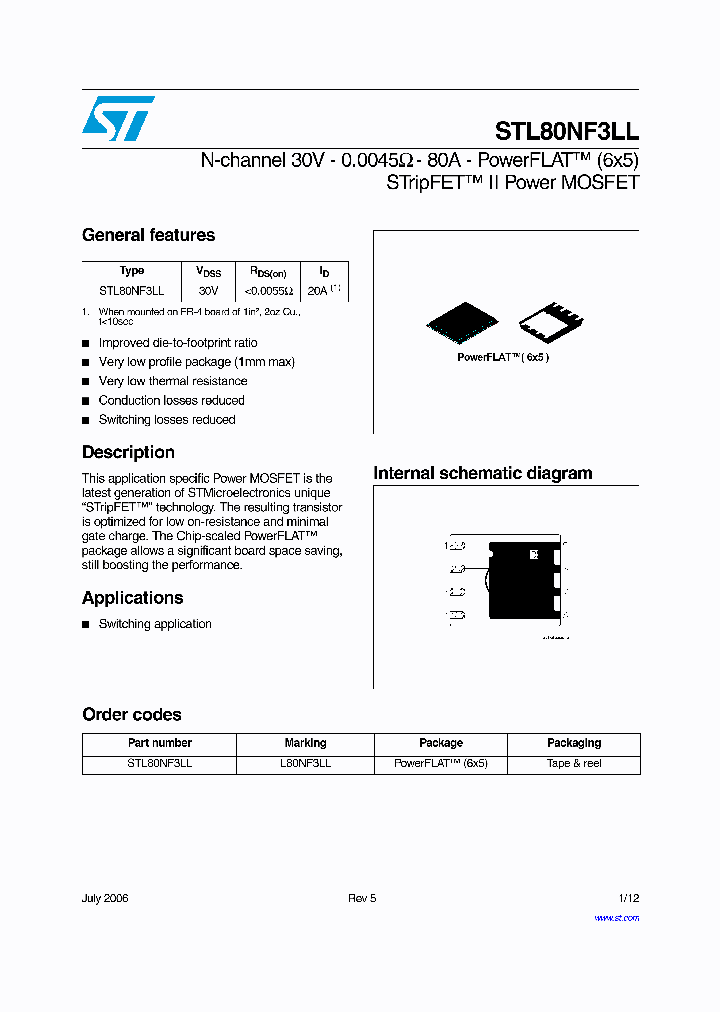 STL80NF3LL_6773576.PDF Datasheet