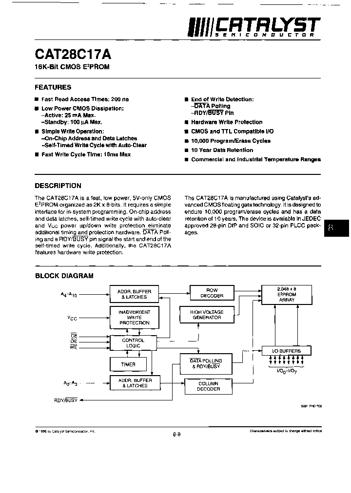 CAT28C17AKI-20TE13_6780086.PDF Datasheet