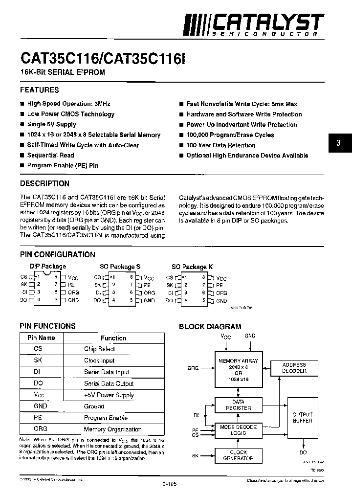CAT35C116K_6779607.PDF Datasheet