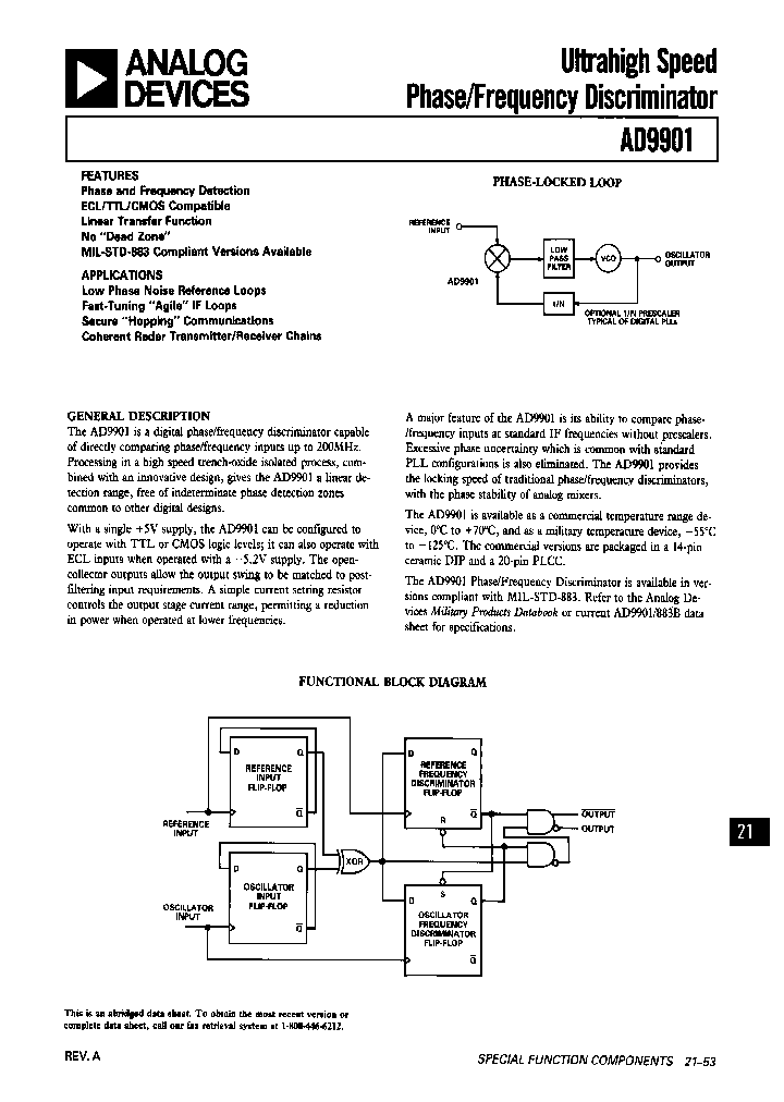 ANALOGDEVICESINC-AD9901KP-REEL_6782493.PDF Datasheet