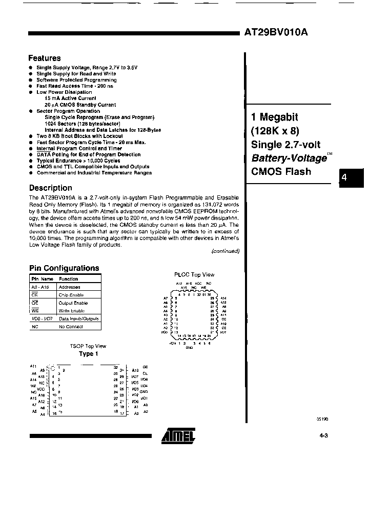AT29BV010A-30JCTR_6783342.PDF Datasheet