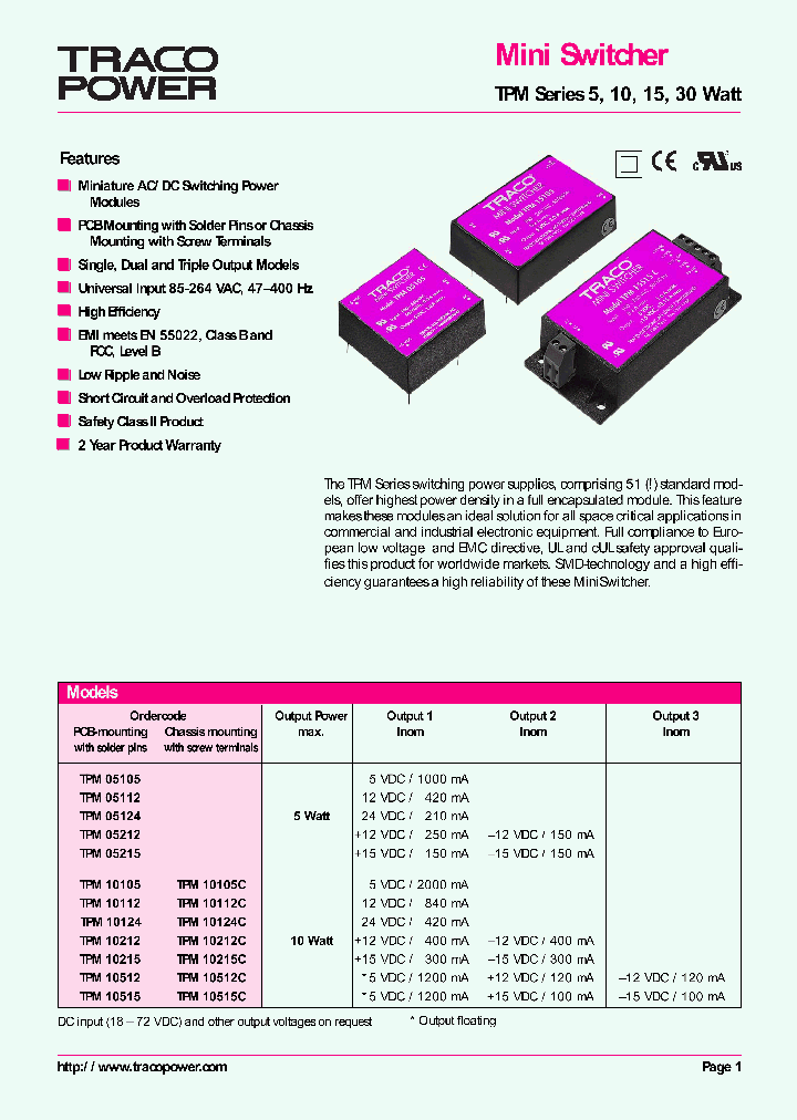TRACOELECTRONICAG-TPM30252C_6781317.PDF Datasheet
