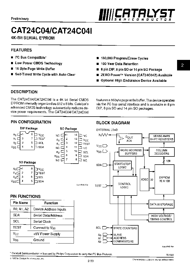 CAT24C04ZJ14I_6785488.PDF Datasheet
