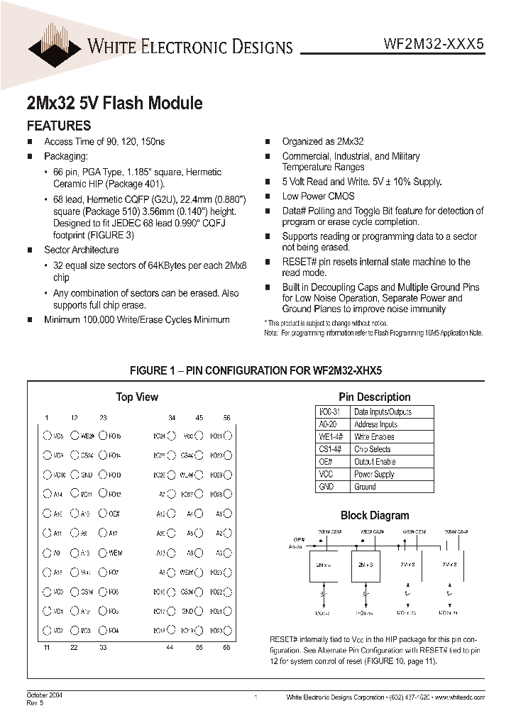 WF2M32I-120G2UI5_6783755.PDF Datasheet