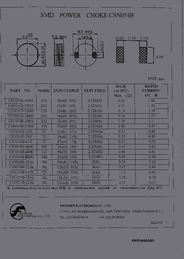 CSN054B-121K_6781271.PDF Datasheet