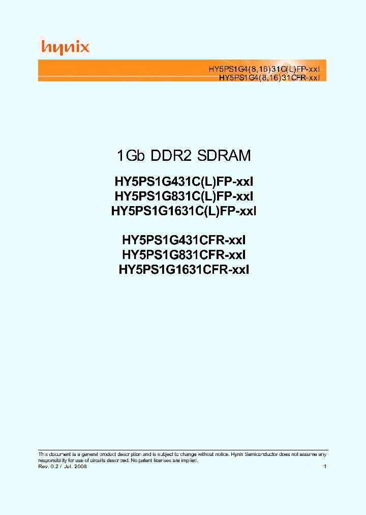 HY5PS1G1631CLFP-Y5I_6786405.PDF Datasheet