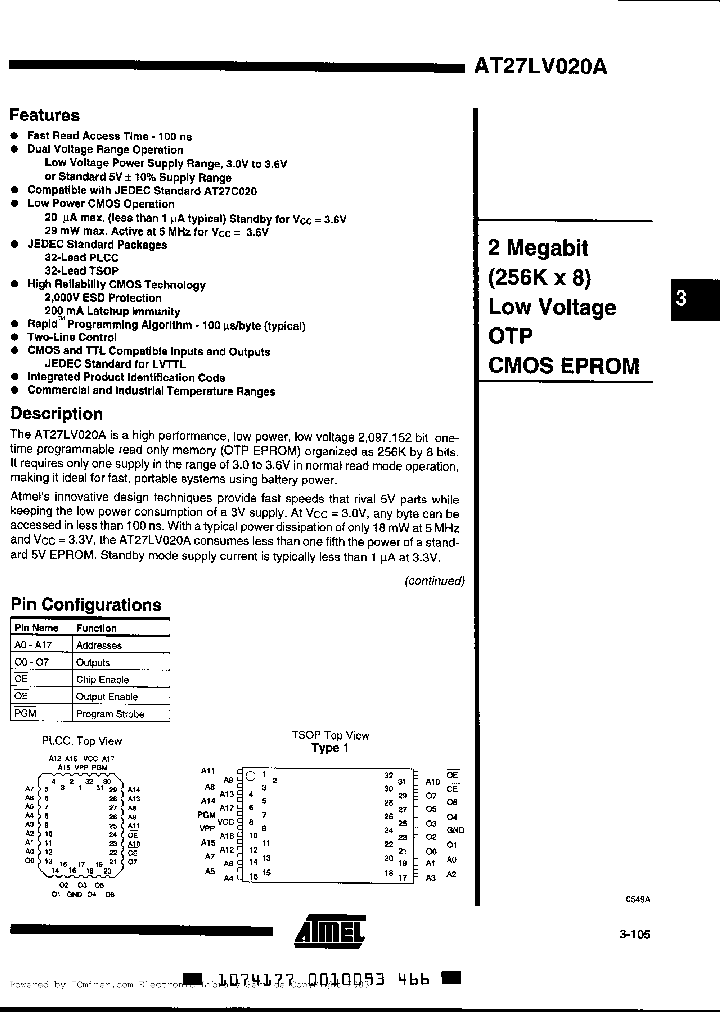 AT27LV020A-10JI_6787513.PDF Datasheet
