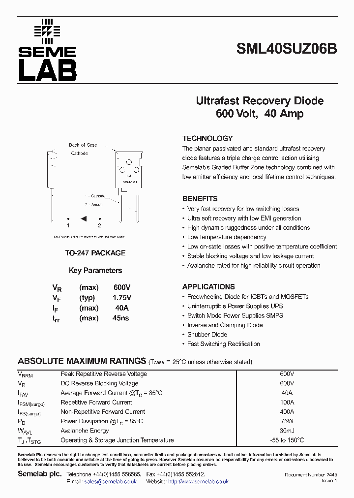SML40SUZ06B_6780345.PDF Datasheet