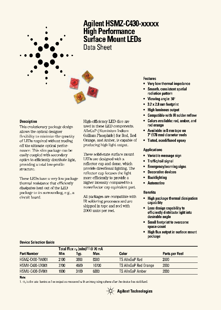 HSMZ-C430-TW001_6778511.PDF Datasheet