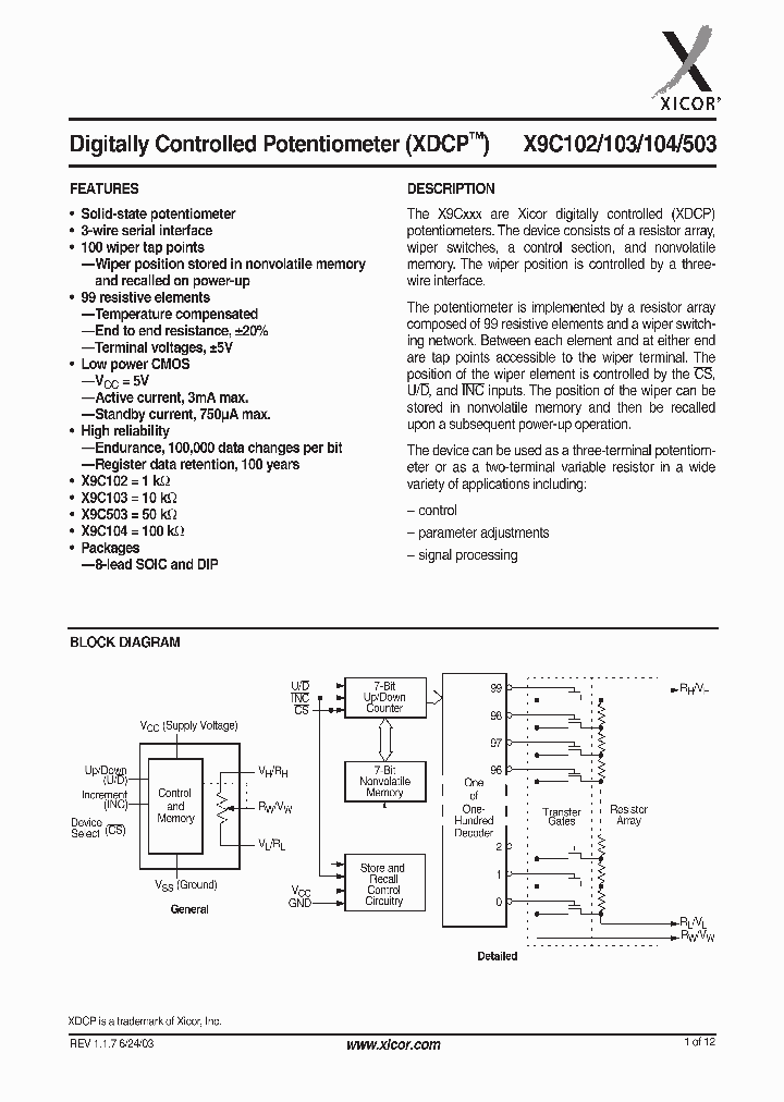 X9C503PI_6790007.PDF Datasheet