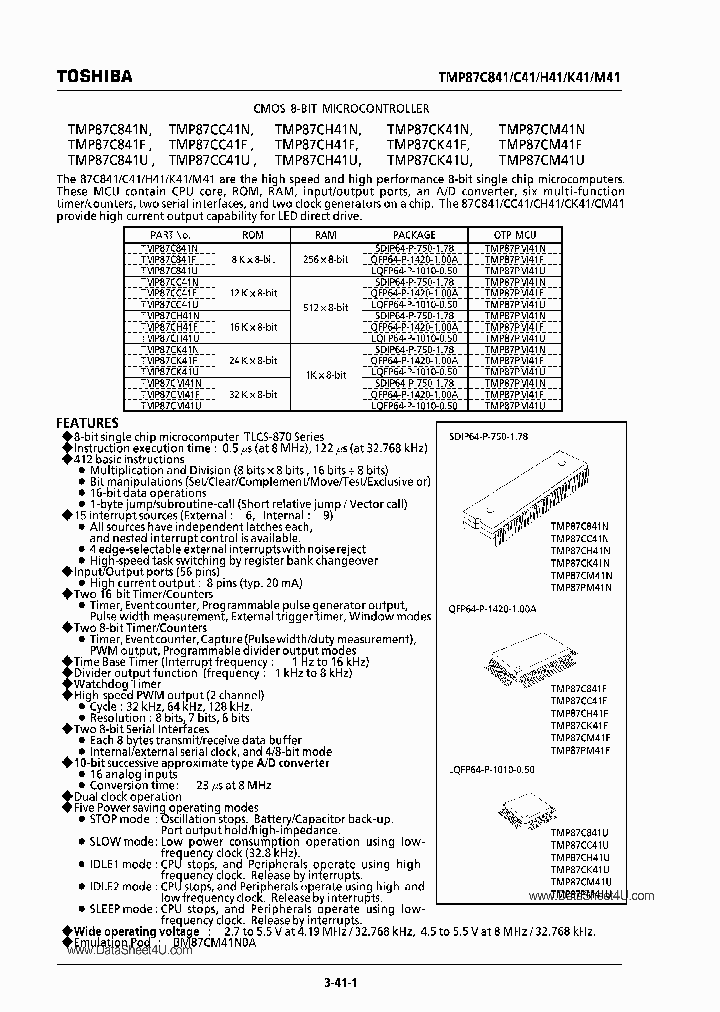 TMP87CM41_6944846.PDF Datasheet