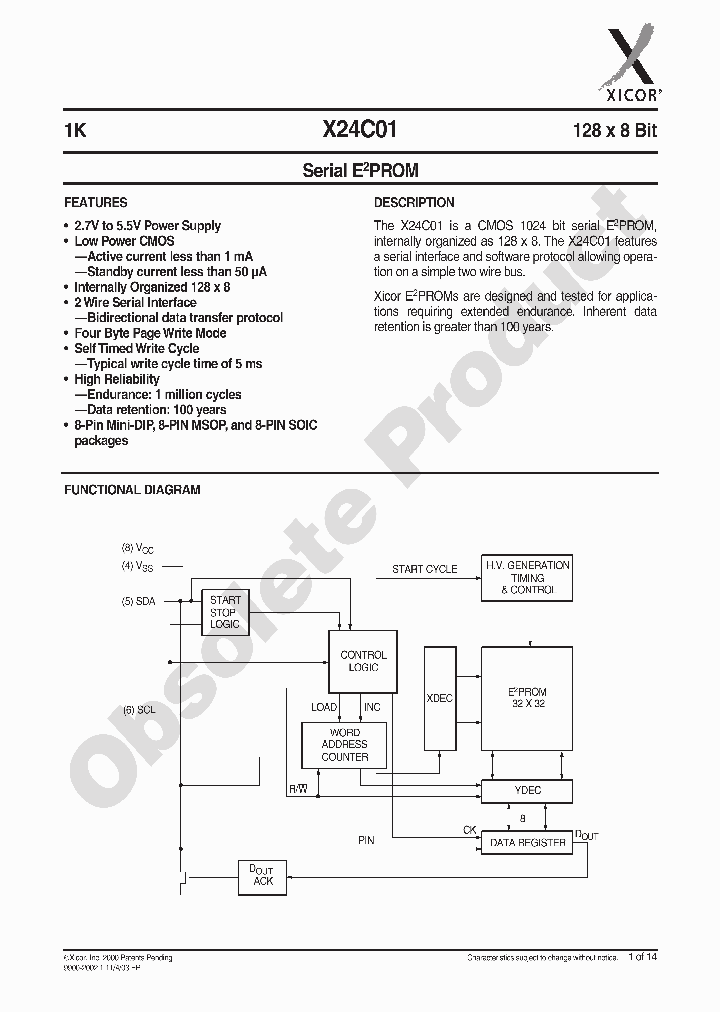 X24C01M-27_6791396.PDF Datasheet